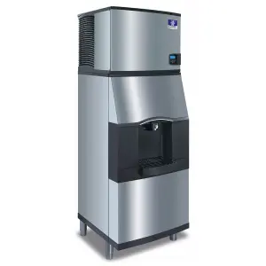 Manitowoc Ice IYT0450A/SPA312 490 lb Half Cube Ice Machine w/ Ice Dispenser - 180 lb Storage, Bucket Fill, 115v