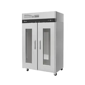 Turbo Air M3R47-2-G-N 51 3/4" Two Section Reach In Refrigerator, (2) Left/Right Hinge Glass Doors, 115v