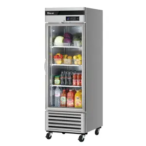 Turbo Air TSR-23GSD-N6 27" One Section Reach In Refrigerator, (1) Right Hinge Glass Door, 115v