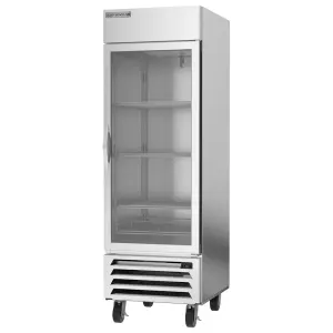 Beverage-Air HBR23HC-1-G 27 1/4" One Section Reach In Refrigerator, (1) Right Hinge Glass Door, 115v