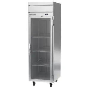 Beverage-Air HR1HC-1G 26" One Section Reach In Refrigerator, (1) Right Hinged Glass Door, 115v