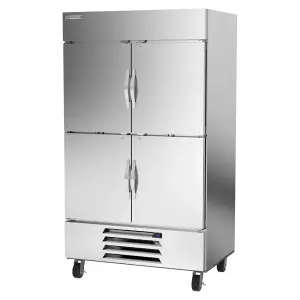 Beverage-Air HBR44HC-1-HS 47" Two Section Reach In Refrigerator, (4) Left/Right Hinge Solid Doors, 115v