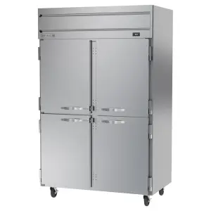 Beverage-Air HRS2HC-1HS 52" Two Section Reach In Refrigerator, (4) Left/Right Hinge Solid Doors, 115v