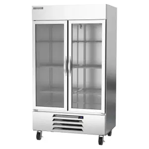 Beverage-Air HBR44HC-1-G 47" Two Section Reach In Refrigerator, (2) Left/Right Hinge Glass Doors, 115v