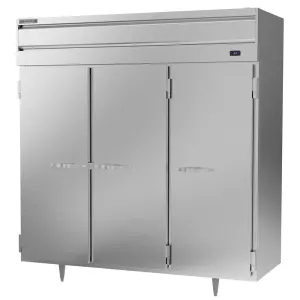 Beverage-Air PR3HC-1AS 78" Three Section Reach In Refrigerator, (3) Left/Right Hinge Solid Doors, 115v