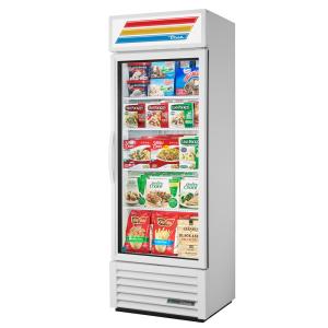 True GDM-19T-F-HC~TSL01 27" One Section Display Freezer w/ Swing Door - Bottom Mount Compressor, White, 115v