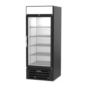 Beverage-Air MMF27HC-1-B 30" One Section Display Freezer w/ Swing Door - Bottom Mount Compressor, Black, 115v