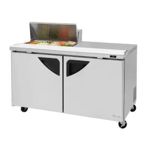 Turbo Air TST-60SD-08S-N 60 1/4" Super Deluxe Sandwich/Salad Prep Table w/ Refrigerated Base, 115v