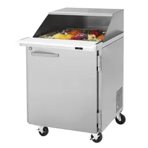 Turbo Air PST-28-12-N-SL 27 1/2" PRO Series Mega Top Sandwich/Salad Prep Table w/ Refrigerated Base, 115v