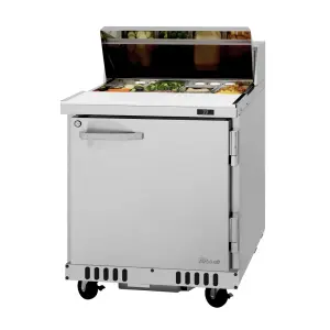 Turbo Air PST-28-FB-N 27 1/2" PRO Series Sandwich/Salad Prep Table w/ Refrigerated Base, 115v