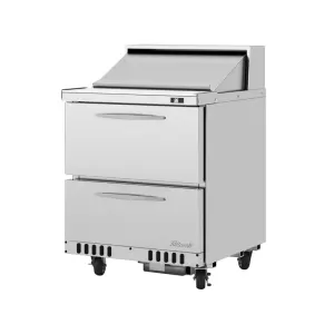 Turbo Air PST-28-D2-FB-N 27 1/2" PRO Series Sandwich/Salad Prep Table w/ Refrigerated Base, 115v