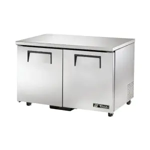 True TUC-48F-HC ADA 48 1/2" W Undercounter Freezer w/ (2) Sections & (2) Doors, 115v
