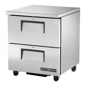 True TUC-27F-D-2-HC 28" W Undercounter Freezer w/ (1) Section & (2) Drawers, 115v