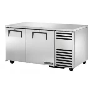 True TUC-60-32F-HC 60" W Undercounter Freezer w/ (2) Sections & (2) Doors, 115v