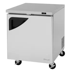 Turbo Air TUF-28SD-N 27 1/2" W Undercounter Freezer w/ (1) Section & (1) Door, Left Hinged Door, 115v