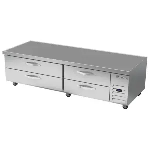 Beverage-Air WTRCS84HC 84" Hydrocarbon Series Chef Base w/ (4) Drawers - 115v