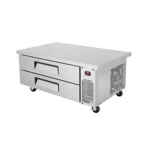 Turbo Air TCBE-52SDR-E-N 58 1/4" Super Deluxe Chef Base w/ (2) Drawers - 115v