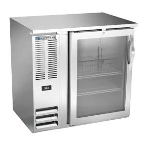 Beverage-Air BBN36HC-G-S 36" Bar Refrigerator - 1 Swinging Glass Door, Stainless, 115v