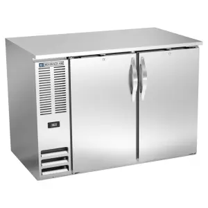 Beverage-Air BB48HC-F-S 48" Bar Refrigerator - 2 Swinging Solid Doors, Stainless, 115v