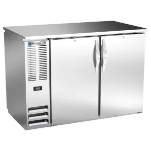 Beverage-Air BBN48HC-PT-S 48" Bar Refrigerator - 4 Swinging Solid Doors, Stainless, 115v