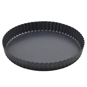 Winco FQP-10 10" Quiche Pan - Non-Stick, Carbon Steel