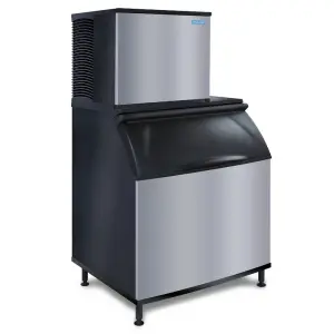 Koolaire KYT0700A/K970 740 lb KYT Series Half Cube Ice Machine w/ Bin - 882 lb Storage, Air Cooled, 208-230v