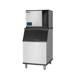 True TCIM-530-HA1-A/TIB-530-A 560 lb True Ice Series Half Cube Ice Machine w/ Bin - 450 lb Storage, Air Cooled, 115v