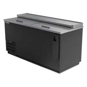 Beverage-Air DW64HC-B 65" Forced Air Bottle Cooler - Holds (606) 12 oz Bottles, Bottle Opener, 115v