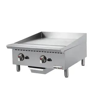 Winco NGGD-24M 24" Gas Griddle w/ Manual Controls - 3/4" Steel Plate, Natural Gas, Convertible