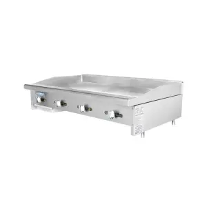 Turbo Air TAMG-48 48" Gas Griddle w/ Manual Controls - 3/4" Steel Plate, Liquid Propane