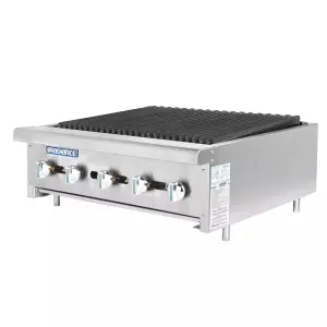 Turbo Air TARB-30 30" Countertop Charbroiler w/ Cast Iron Burners, Convertible