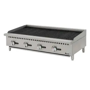 Migali C-RB48 48" Natural Gas Charbroiler w/ Cast Iron Grates, 140,000 BTU