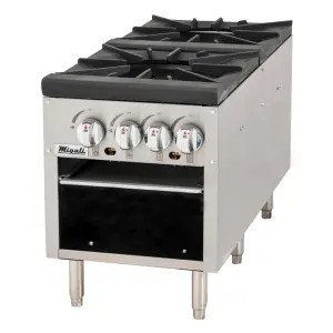 Migali C-SPS-2-18 2 Burner Stock Pot Range, Natural Gas