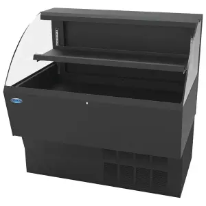 Federal Industries ELPRSS-4 Elements 47" Black Low Profile Air Curtain Merchandiser