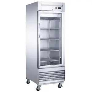 D28R-GS1 Bottom Mount Glass Single Door Commercial Reach-in Refrigerator